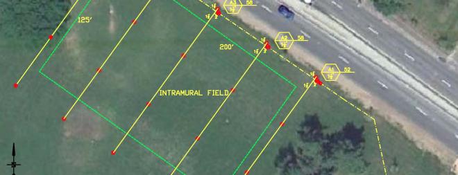 Athletic field irrigation design