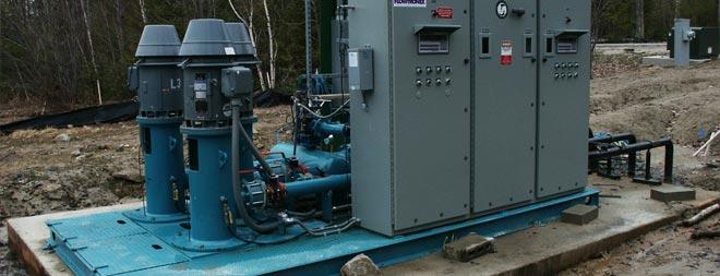 Lake Winnipesaukee Golf Club irrigation pumpstation installation Golf course irrigation pump station